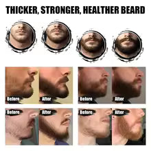 5Pcs Men Beard Barba Grooming Beard Set Beard Growth Oil Men Hair Enhancer Thicker Mustache Grooming Beard Care Oil Comb Bag